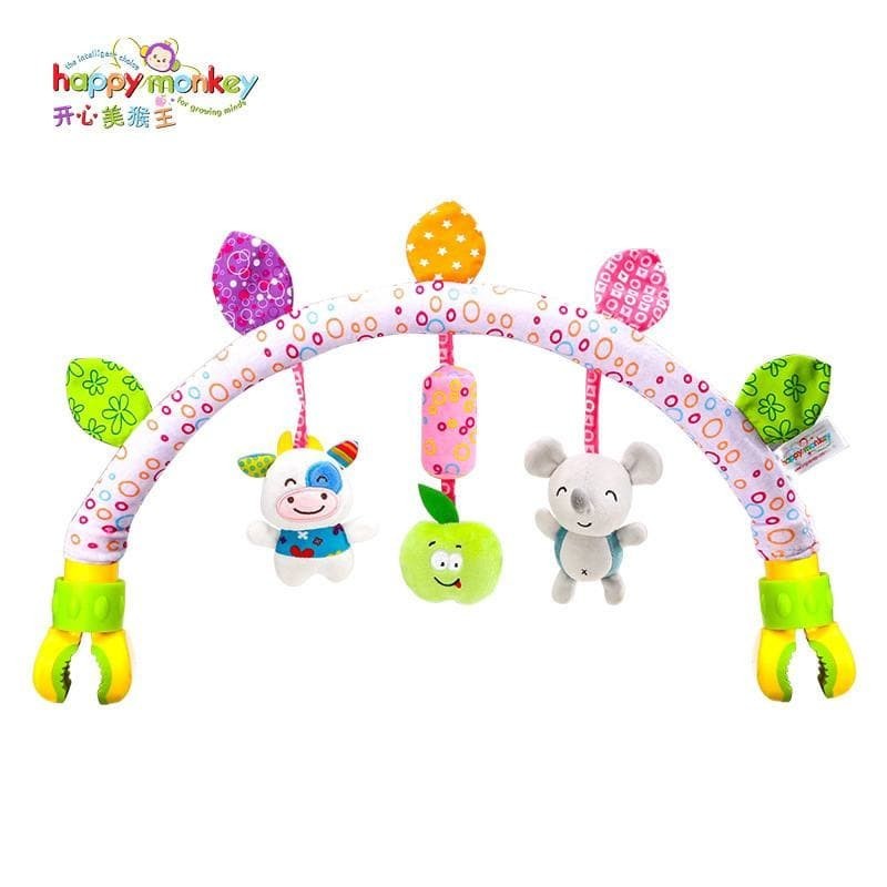 

Развивающая Дуга для коляски Happy Monkey Н168192-3А РОЗОВАЯ