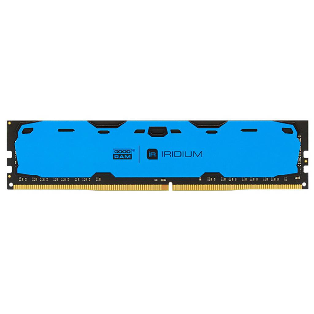 

Модуль памяти для компьютера DDR4 8GB 2400 MHz Iridium Blue GOODRAM (IR-B2400D464L15S/8G)