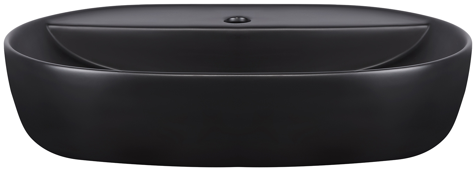

Раковина Qtap Scorpio 610x400x120 Matt black с донным клапаном QT142203MBMB