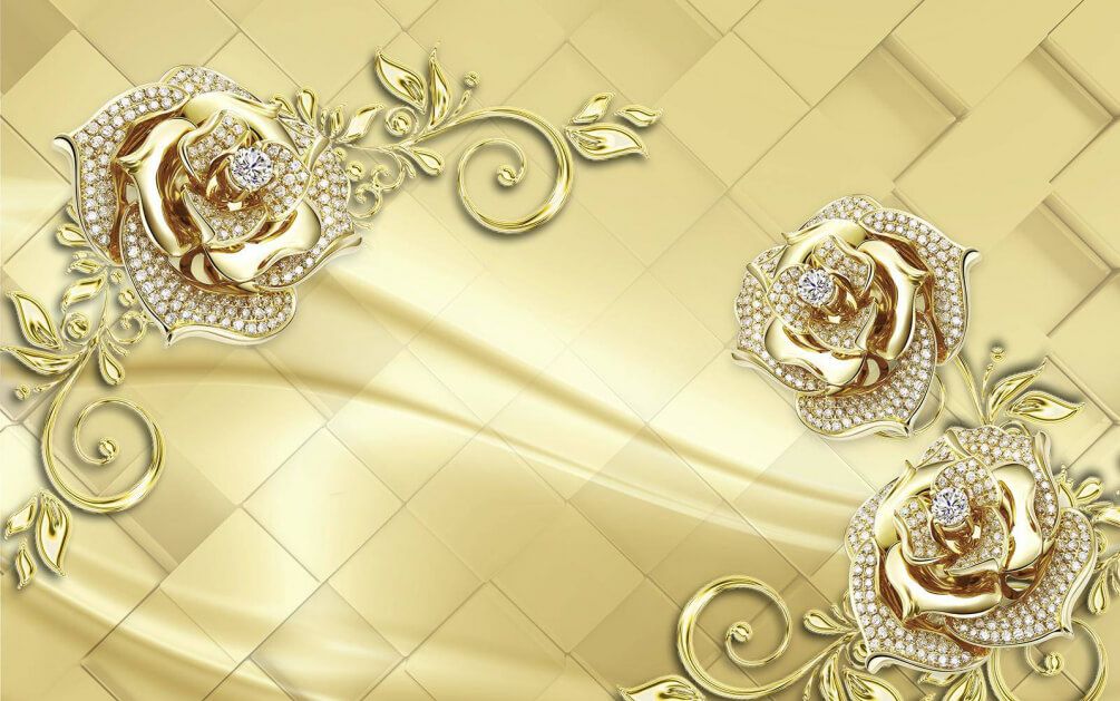

Фотообои Арт-Обои Бриллиантовые розы №34163 Жаккард