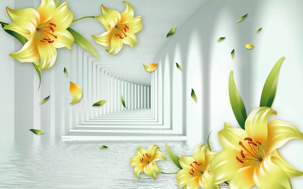 

Фотообои Арт-Обои Лепестки лилий №36315 Фреска
