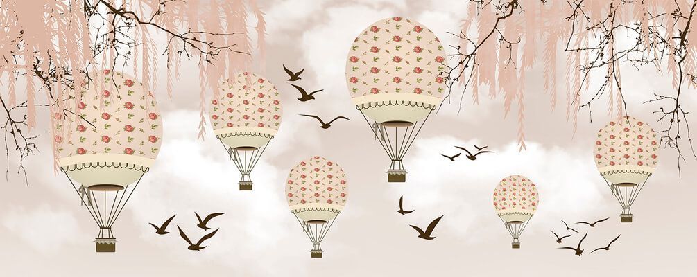 

Фотообои Арт-Обои Воздушные шары №36384 Нить