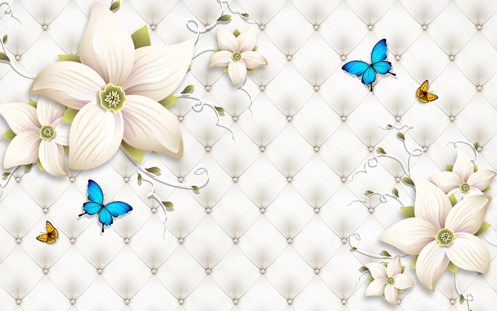 

Фотообои Арт-Обои Голубые бабочки №36158 Аква