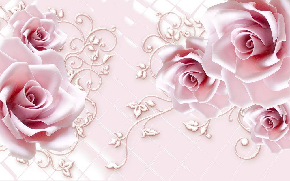 

Фотообои Арт-Обои Розовые розы №37543 Нить