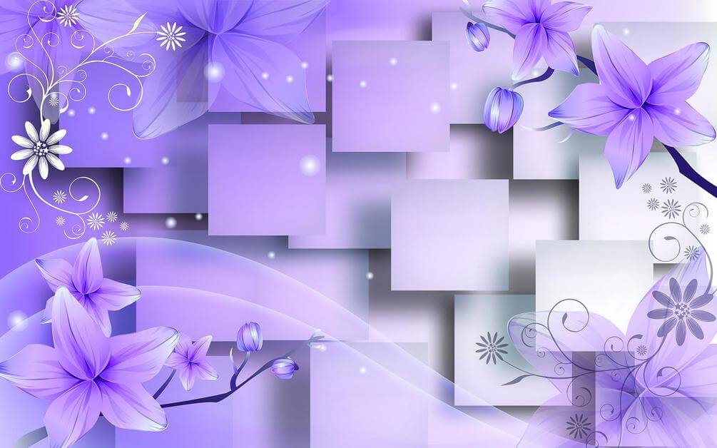 

Фотообои Арт-Обои Сиреневые кубы №35529 Аква