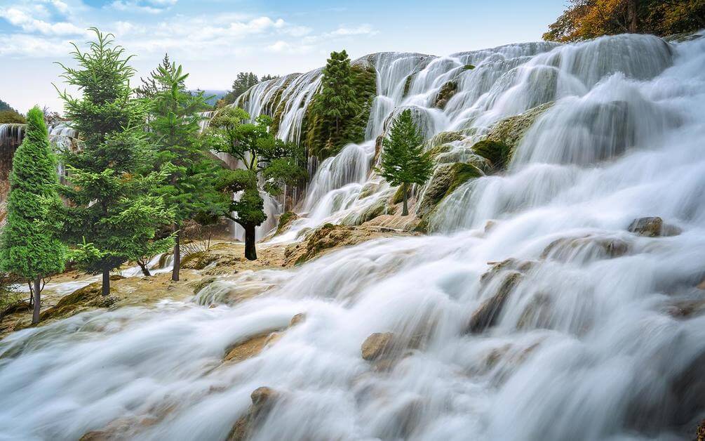 

Фотообои Арт-Обои Водопад с порогами №35710 Декоративная штукатурка