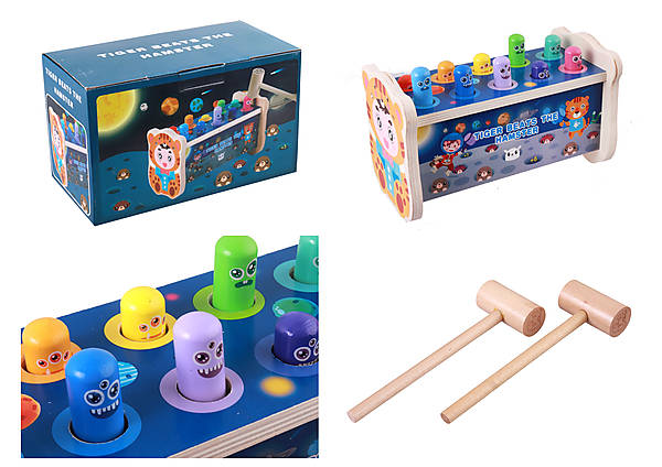 

Деревянная игра Стучалка "Тигр" AToys (M46859)