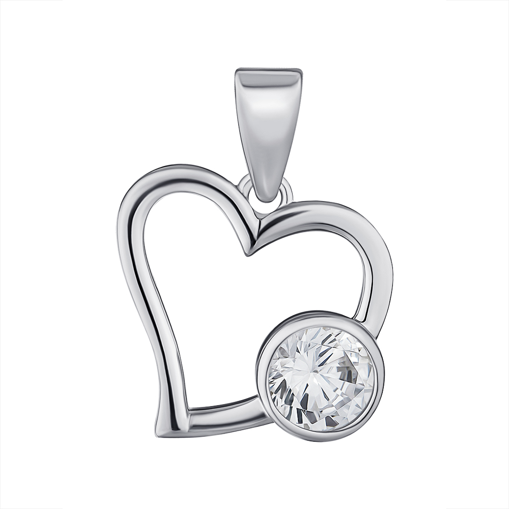 

Серебряная подвеска с фианитом 000147572