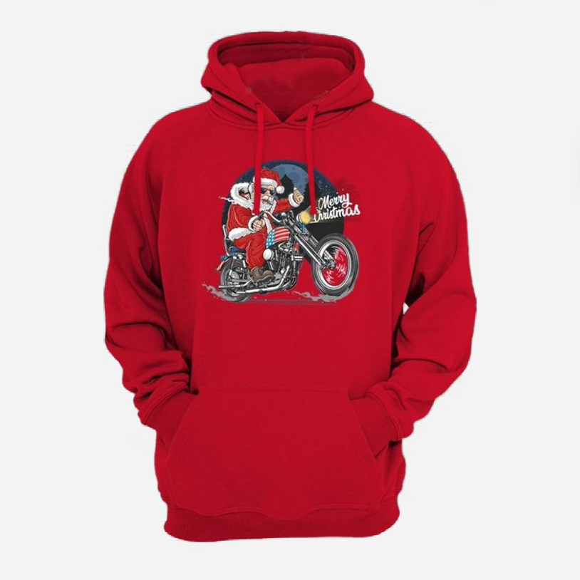 Акція на Худі жіноче JHK Santa Biker SWULKNG-RD/NG 2XL Червоне від Rozetka