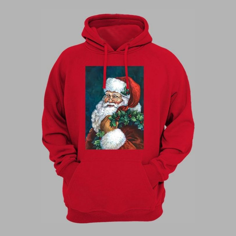 Акція на Худі жіноче JHK Santa Claus SWULKNG-RD/NG 2XL Червоне від Rozetka