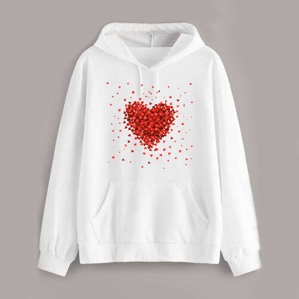 

Худи Love&Live LLP00197 Кусочки любви  Белое, Худи Love&Live LLP00197 Кусочки любви XL Белое