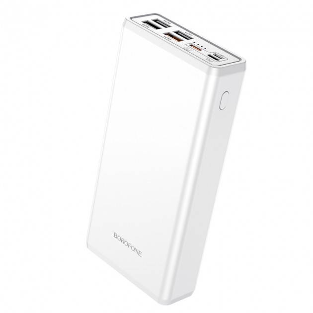 

Павербанк Borofone 20W Quick Charge 30000mAh 4xUSB/2xType-C/1xLightning, PD/QC, 20W, 5A| white