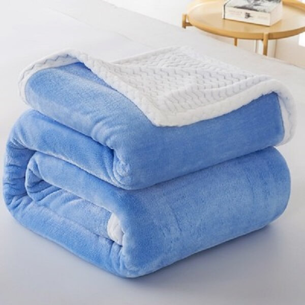 

Плед Homytex Евро 200*230 см двуслойный микрофибра голубой арт.8-8814