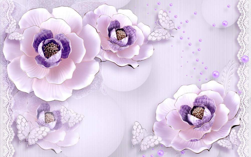 

Фотообои Арт-Обои Цветы с сиреневым жемчугом №40185 Нить
