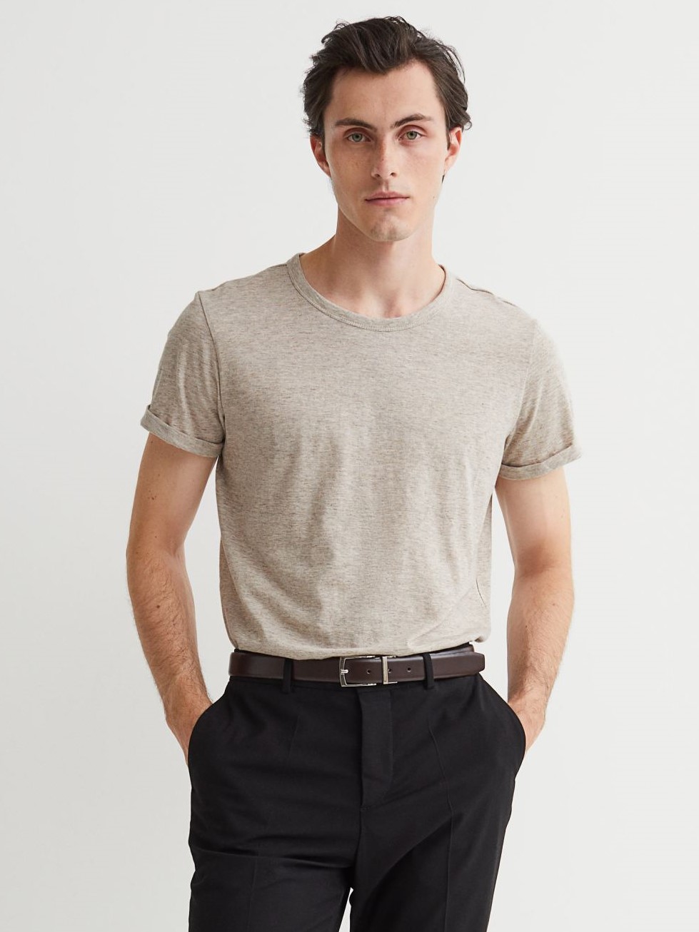 

Футболка H&M 5914661  Бежевая, Футболка H&M 5914661 XS Бежевая