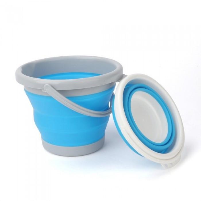 

Туристическое складное ведро 10 литров Collapsible Bucket, Синий