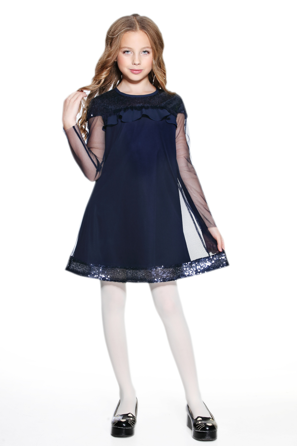 

Платье с пайетками Lukas Kids 152 синий(8537)