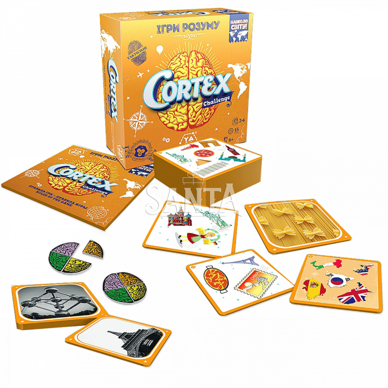 

Настольная игра CORTEX CHALLENGE ВОКРУГ СВЕТА (90 карточек, 24 фишки) (101010918)