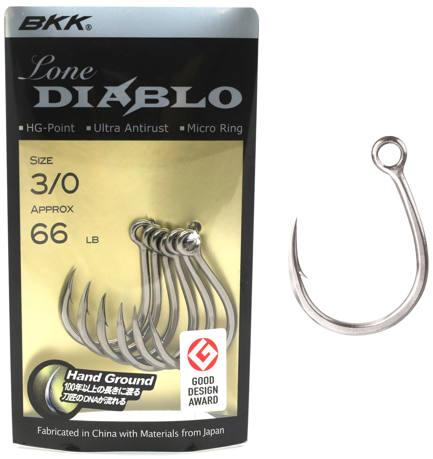 

Крючки BKK Lone Diablo 3/0 4 г 8 шт (A-ES-8913)