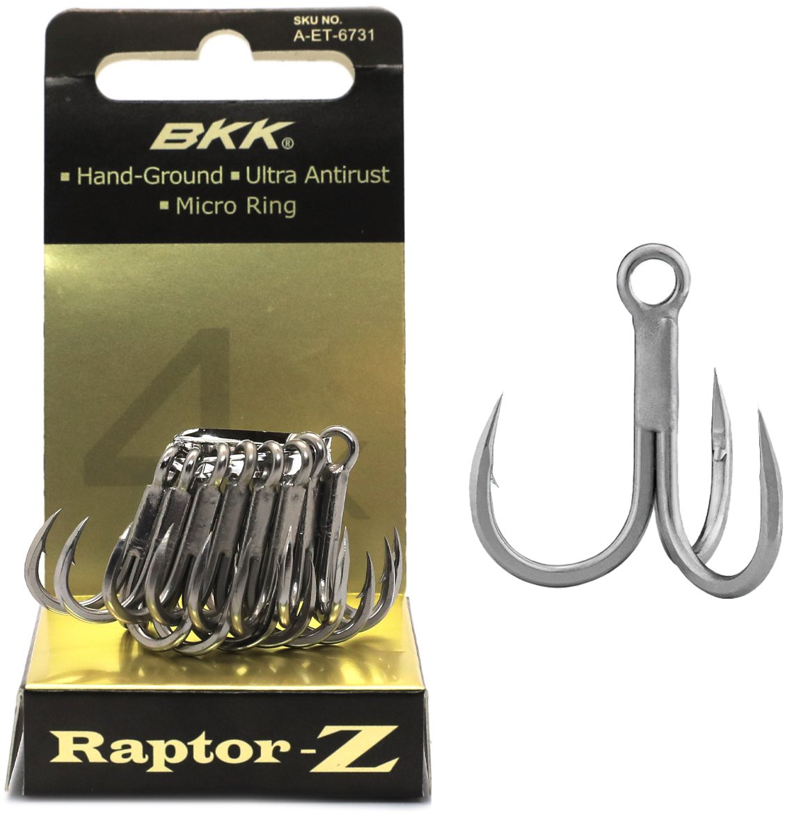 

Крючки BKK Raptor-Z 4 4 г 8 шт (A-ET-6731)