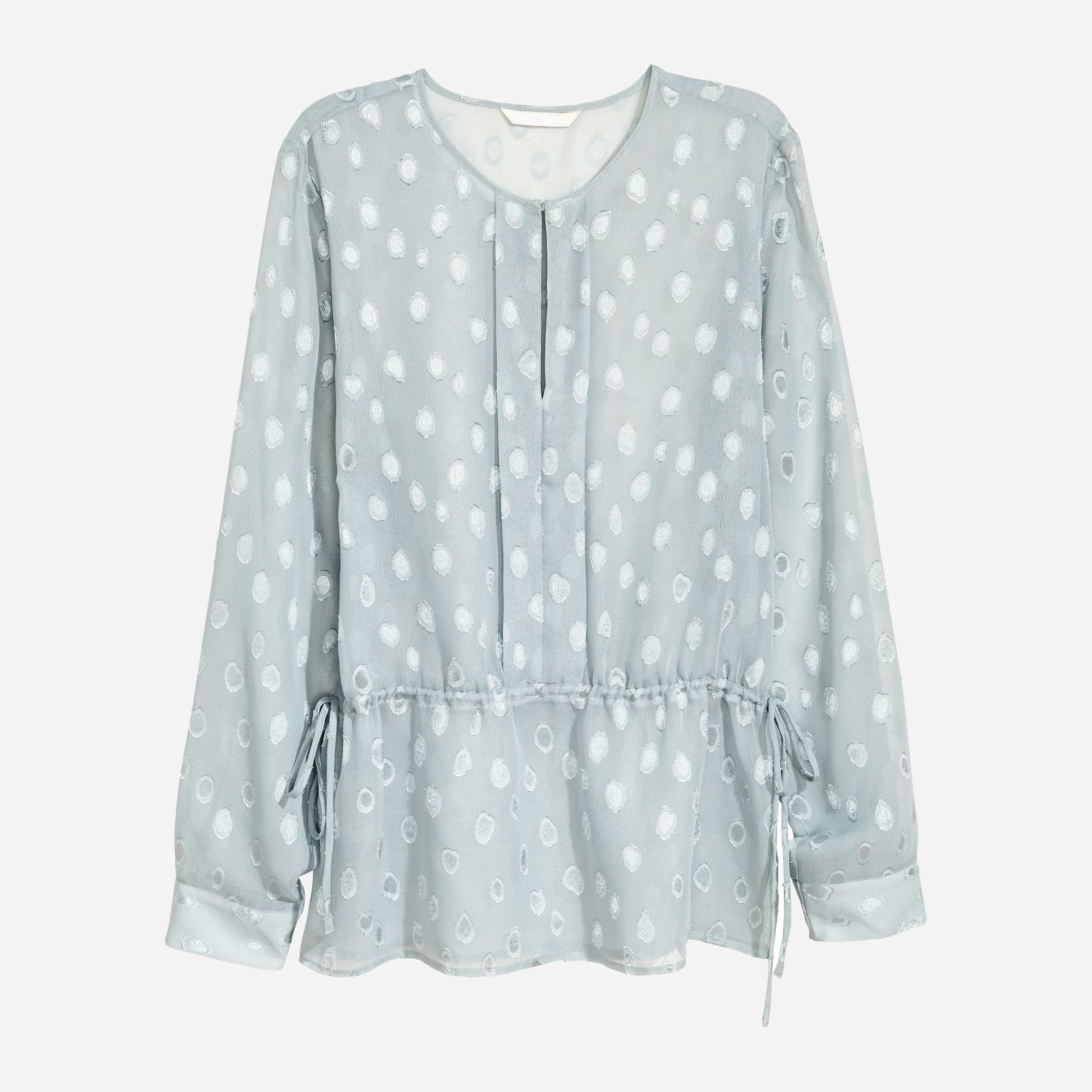 

Блузка H&M 1211-5354556  Серая с голубым, Блузка H&M 1211-5354556 40 Серая с голубым