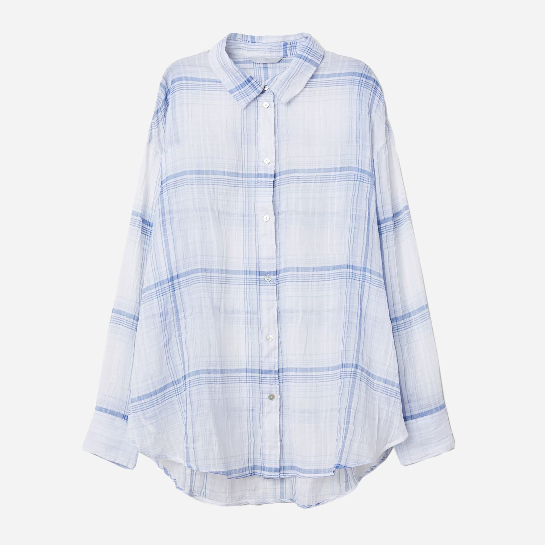 

Рубашка H&M 1111-6548547  Голубая, Рубашка H&M 1111-6548547 34 Голубая