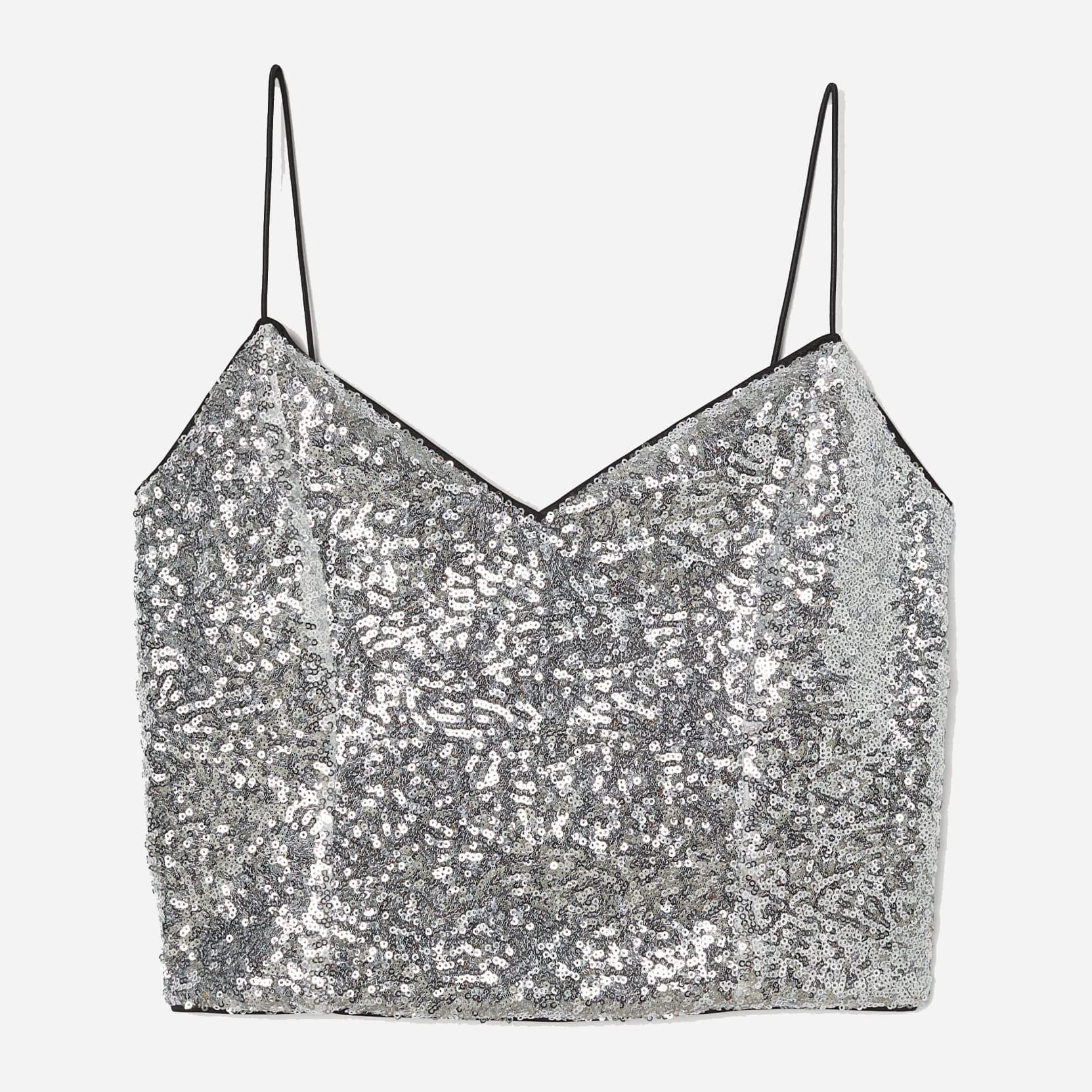 

Топ H&M 1111-8486280  Серебристый, Топ H&M 1111-8486280 XL Серебристый