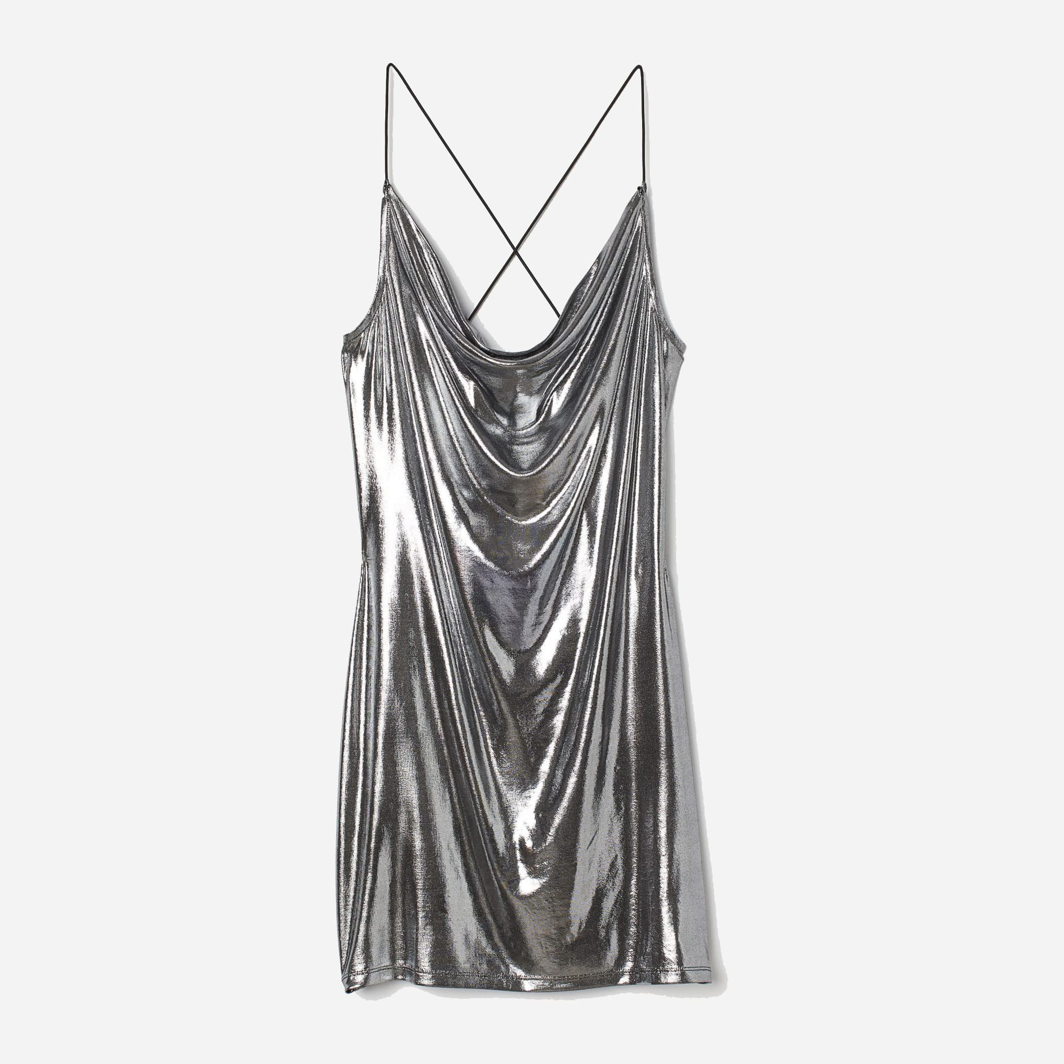 

Платье H& 1111-842360  Серебристое, Платье H&M 1111-842360 M Серебристое