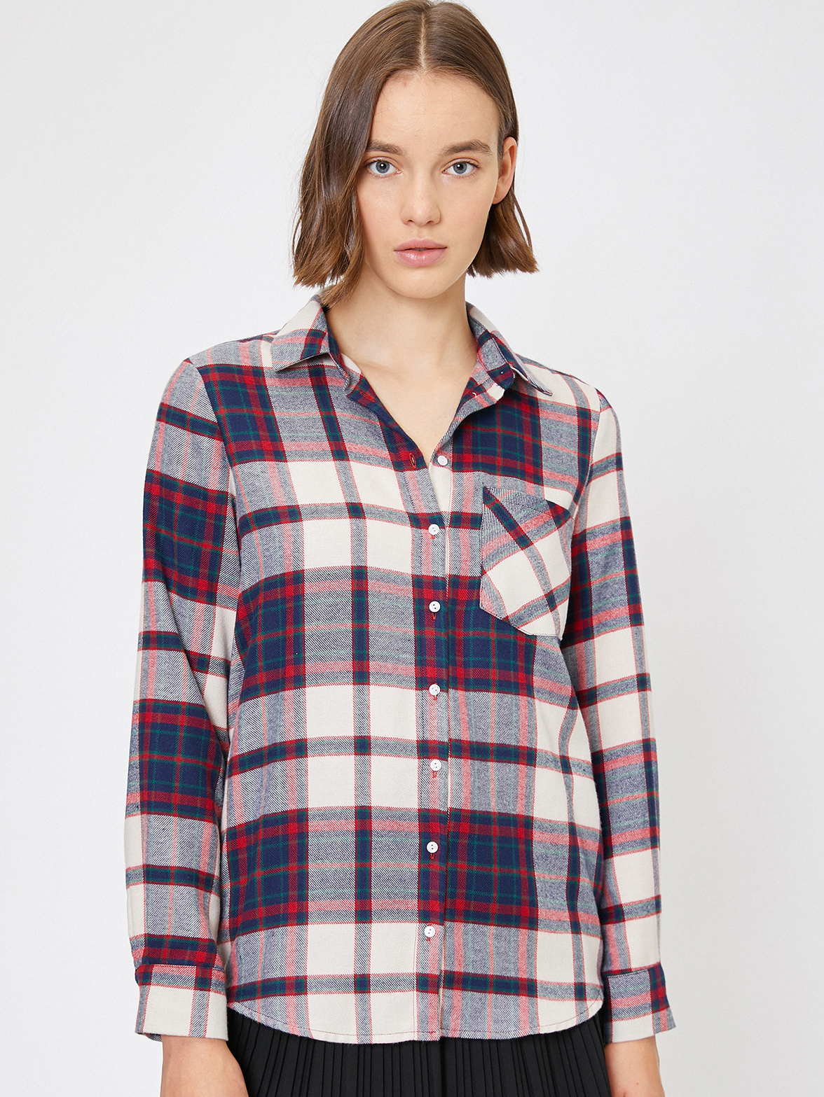 

Рубашка Koton 0KAL68593IW-30T 34 White Check