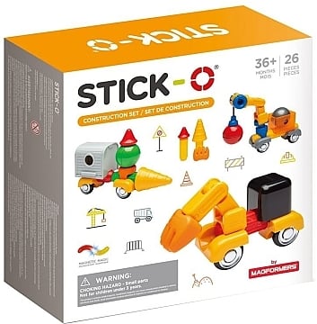 

Магнитный конструктор "Строительство", 26 деталей - Stick-O (20-921305)