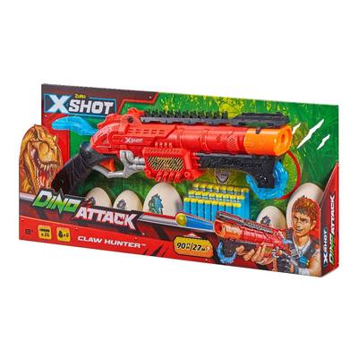 

Скорострельный бластер X-Shot Dino Claw Hunter с аксессуарами и 24 патронами (4861) (10-559847)