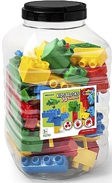 

Конструктор "Kids Blocks", в банке, 70 элементов - Wader (20-1029781)