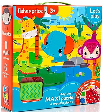 

Пазлы "Макси пазлы. Давай играть!" (укр) - Fisher-Price (20-1030159)
