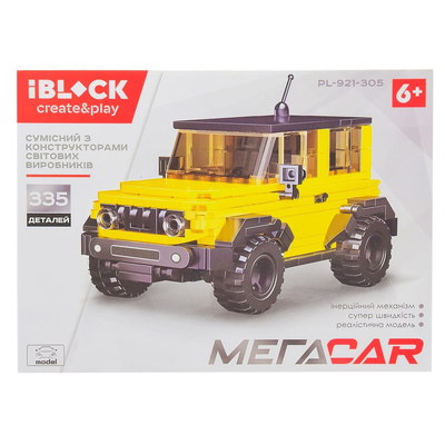 

Конструктор IBLOCK Toyota FJ Cruiser желтый (PL-921-305) (10-568829)
