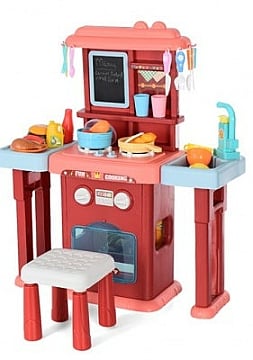 

Игровой набор "Кухня", 63 предмета, красная - Shantou (20-1046444)