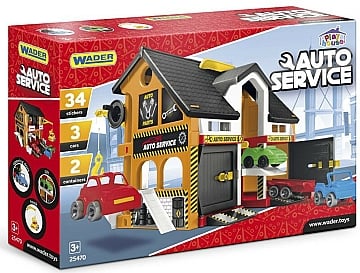 

Игровой набор "Play House. Автосервис", с 3 машинками - Wader (20-1029786)