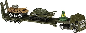 

Трейлер металлический с военной техникой 1:50, два танка - Автопром (20-1042565)