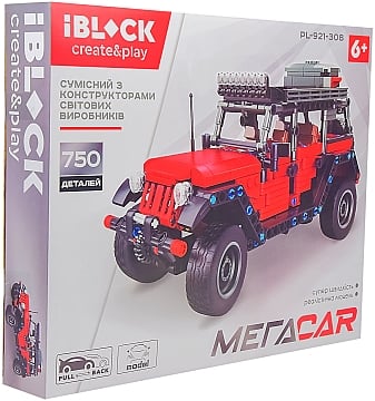 

Игрушка-конструктор "Красный внедорожник", 750 деталей - Iblock (20-1041570)
