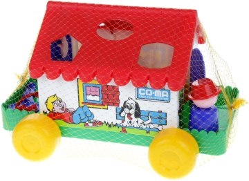 

Игровой дом, в сеточке, красная крыша - Полесье (20-136473)