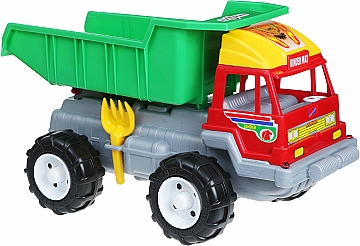 

Машина "Даф", с лопаткой и граблями, красно-салатовый - Kinderway (20-751904)