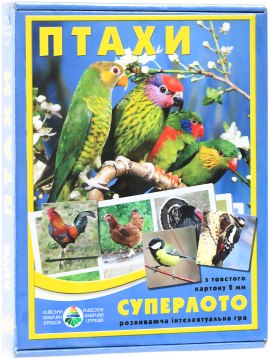 

Настольная игра "Суперлото", птицы - Киевская фабрика игрушек Энергия плюс (20-244005)