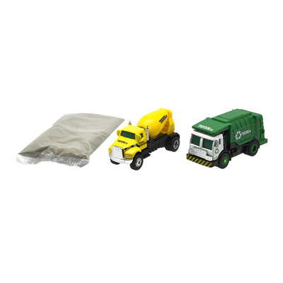 

Набор машинок Tonka Мусоровоз и бетономешалка с песком 1:64 (06024) (10-563251)