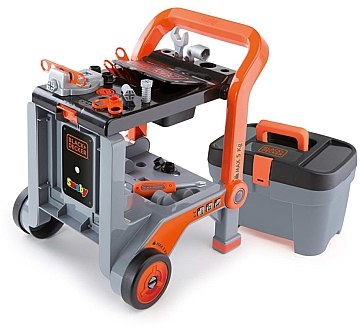 

Игровой набор Black & Decker "Мастерская. Тележка с инструментами 3 в 1" - Smoby (20-891501)