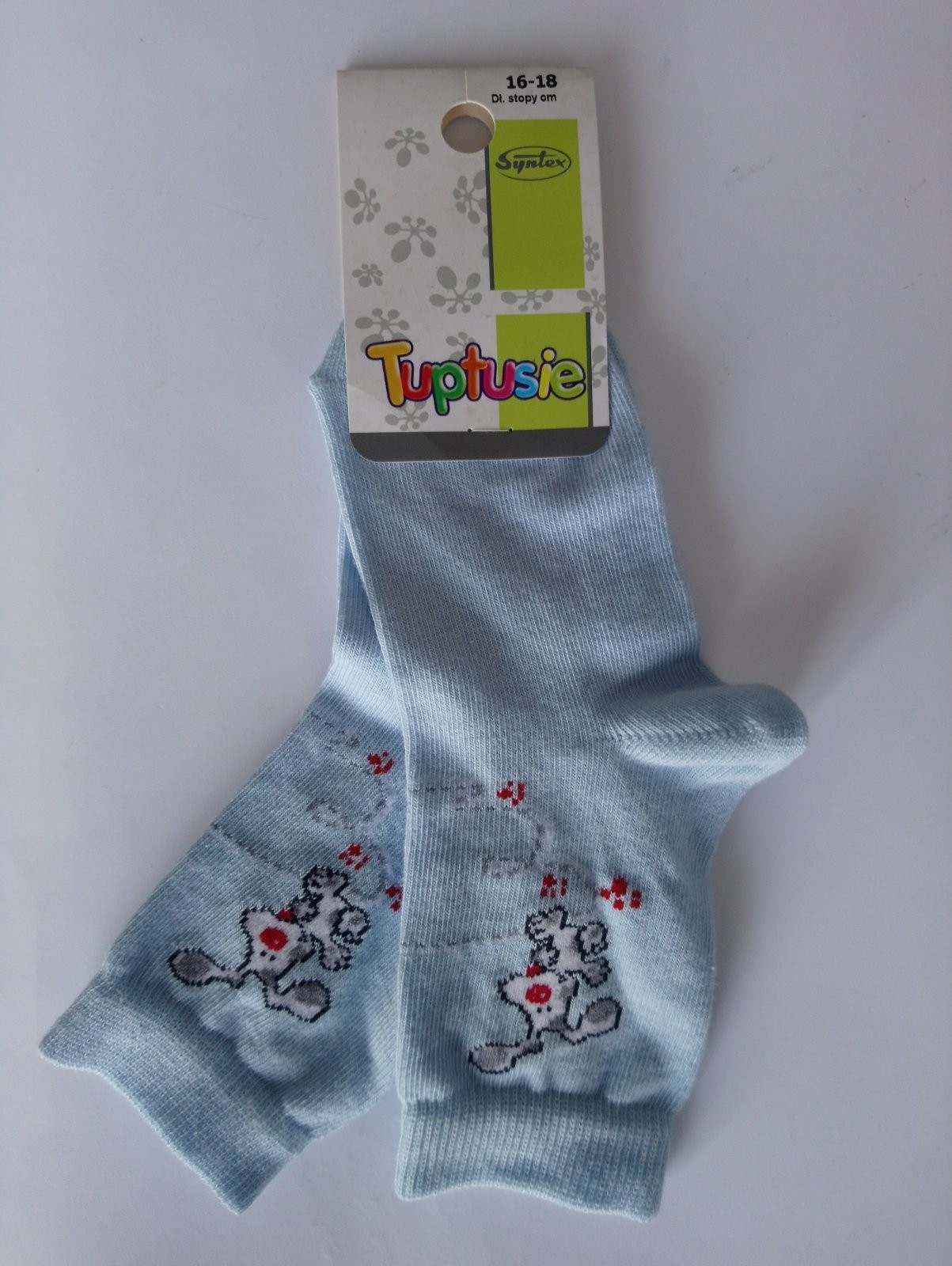 

Шкарпетки дитячі з малюнком Tuptusie SYNTEX (пес) р. - (16-18 см, Шкарпетки дитячі з малюнком Tuptusie SYNTEX (пес) р. 25-28 (16-18 см)