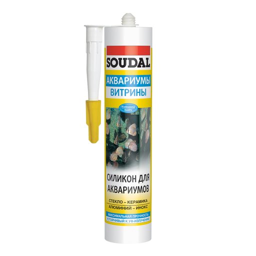

Клей-герметик Soudal для аквариумов прозрачный 310 мл (10010714)