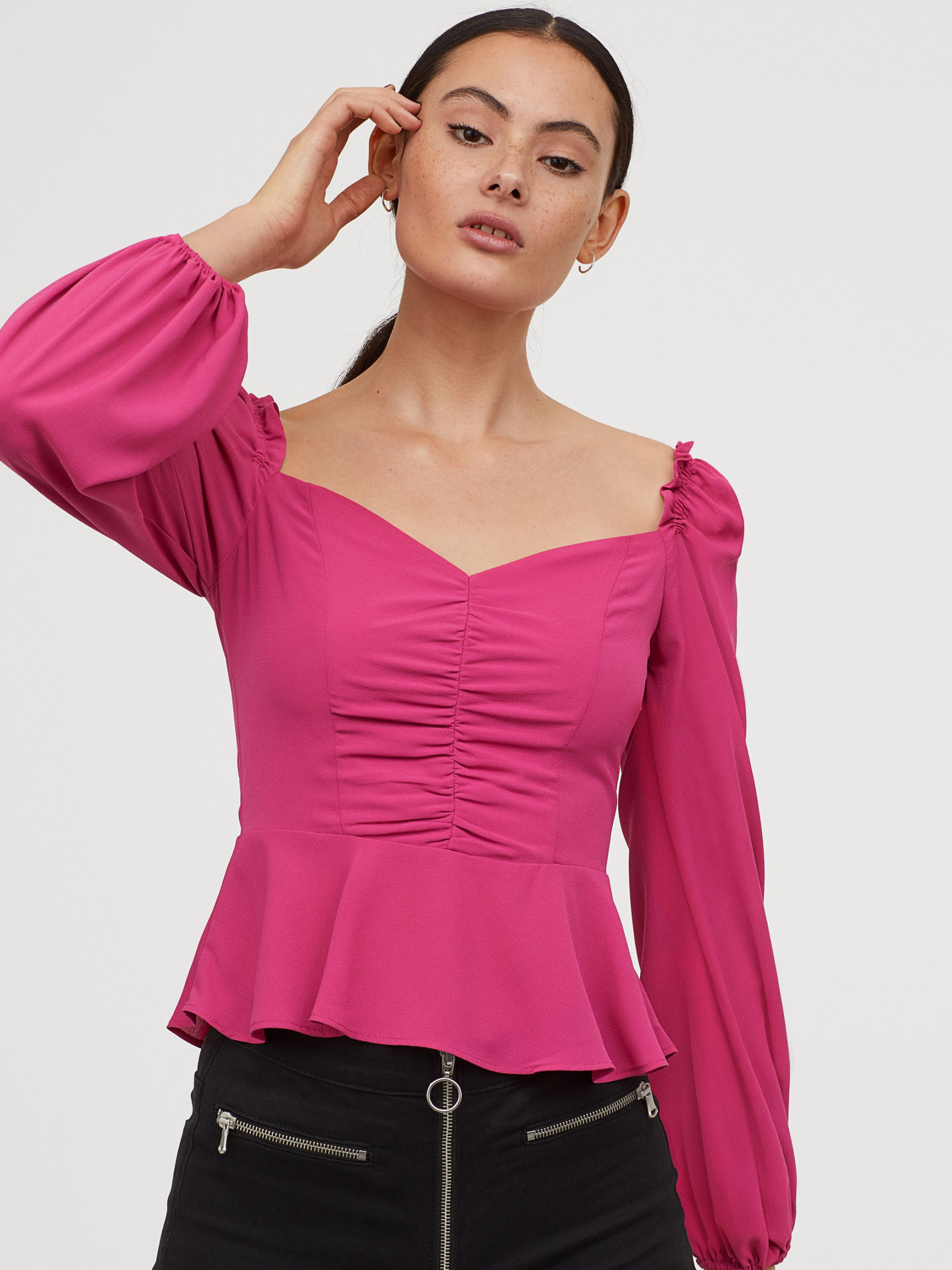 

Блузка H&M 02-0759394-008  Розовая (СА2000001874691, Блузка H&M 02-0759394-008 36 Розовая (СА2000001874691)