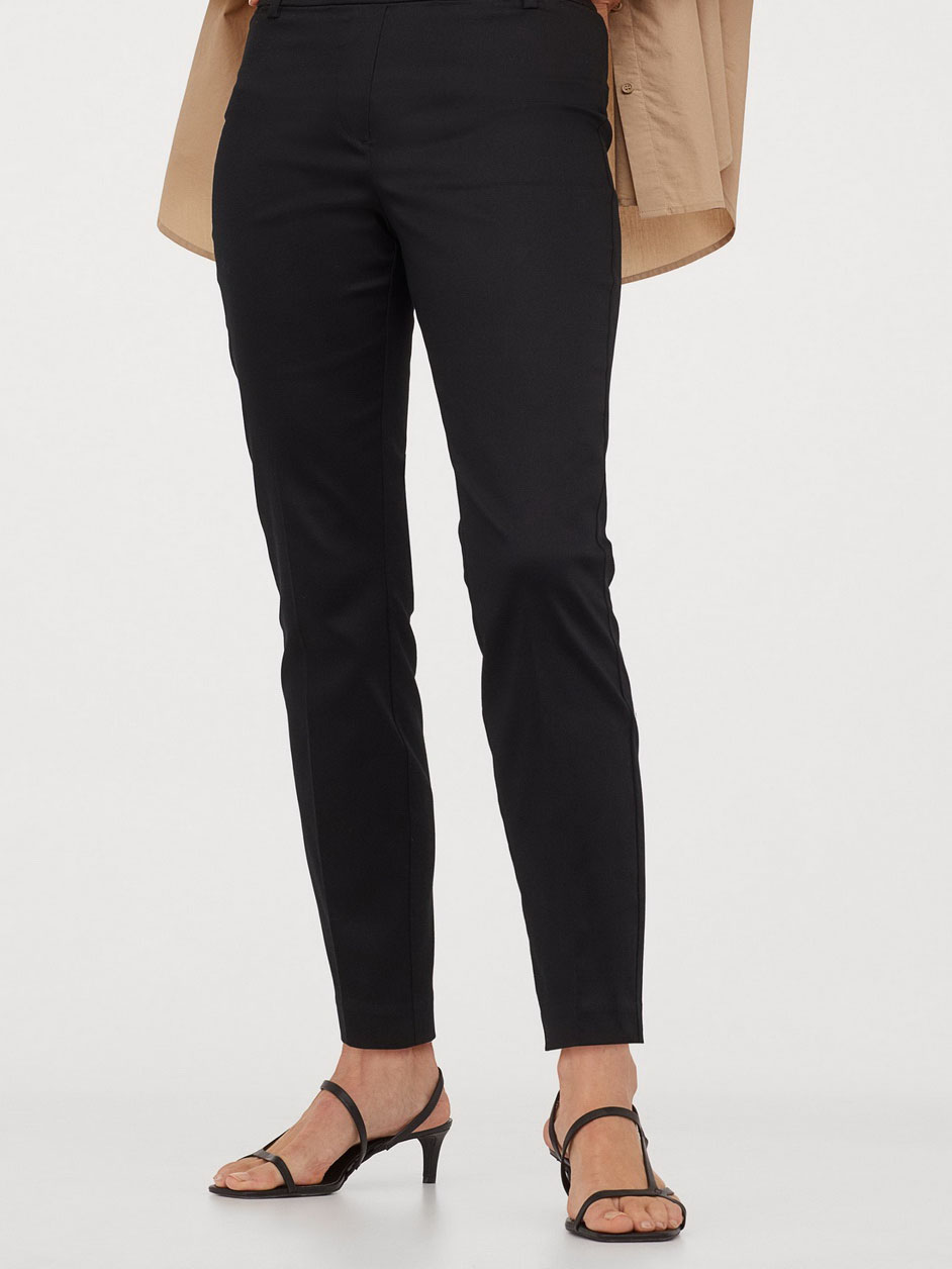 

Брюки H&M 0783346-1 34P Черные _слаксы (СА2000001878408)