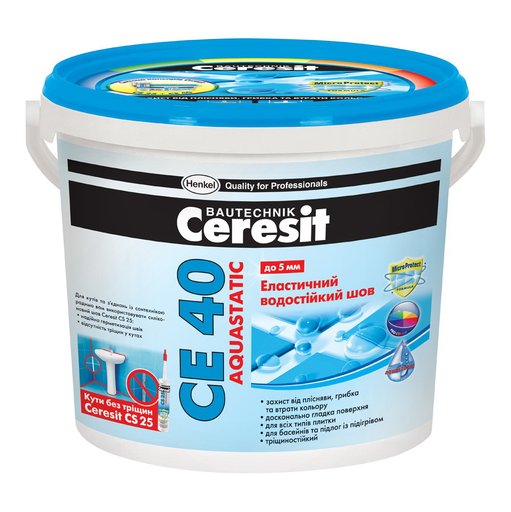 

Фуга Ceresit CE40 Aquastatic 5 кг Тёмно-коричневая (10898482)