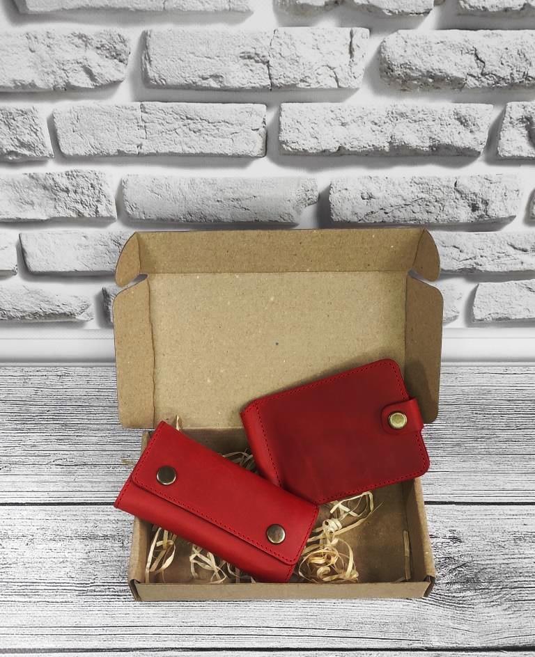 

Подарочный набор DNK Leather №5 (зажим + ключница)