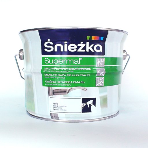 

Эмаль масляно-фталевая Sniezka Supermal снежно-белая 2.5 л (10145674)